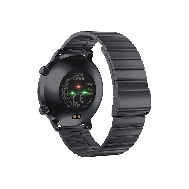 Bemi Zeno smartwatch with AI/ 1.43 Amoled/ 2 straps/ calling/ sensors, black